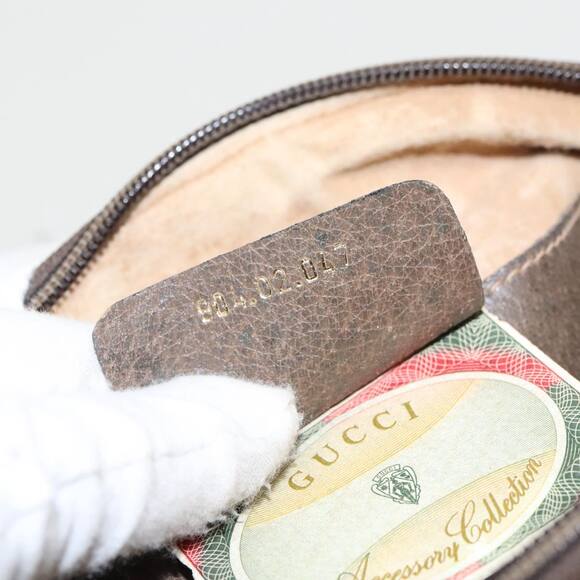 GUCCI GG Supreme Web Sherry Line Shoulder Bag Pvc Beige Gold 904 02 047 - Picture 12 of 16